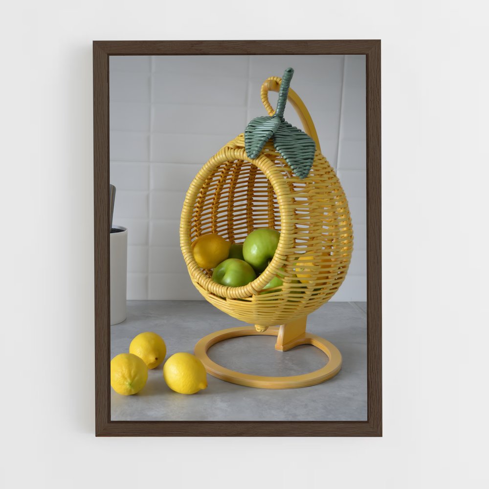 ap-fruits-2 cadre Bois foncé