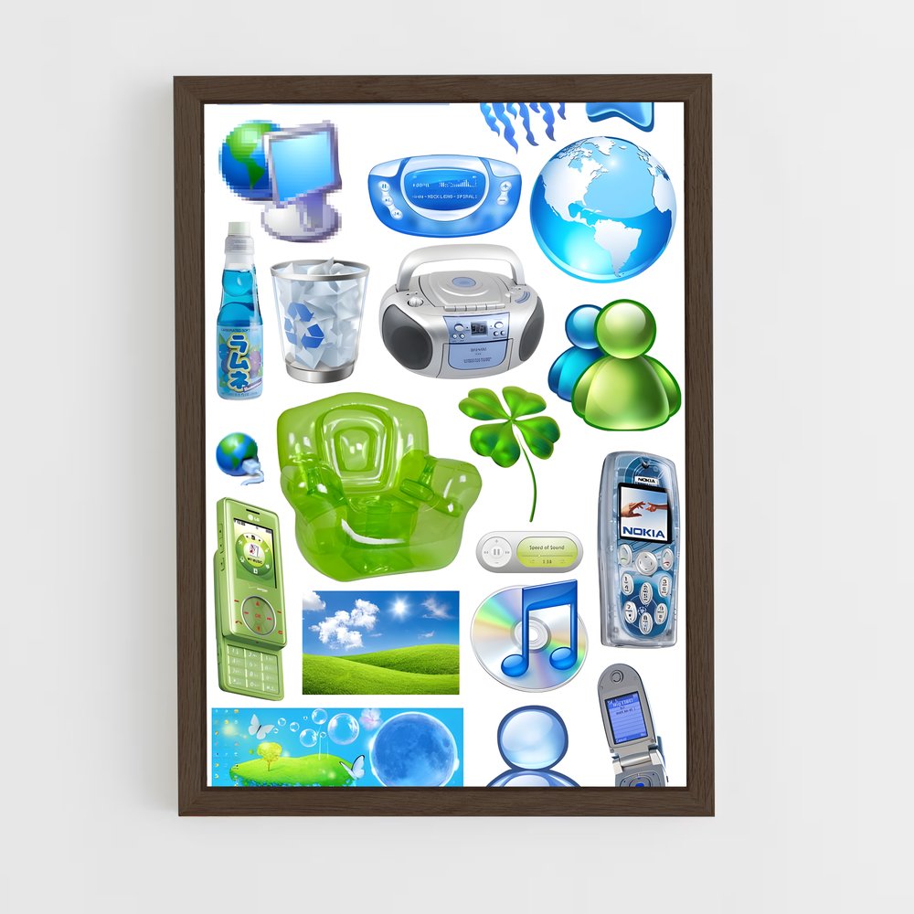ap-frutiger aero-3 cadre Bois foncé