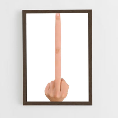 ap-fuck you gesture-6 cadre Bois foncé