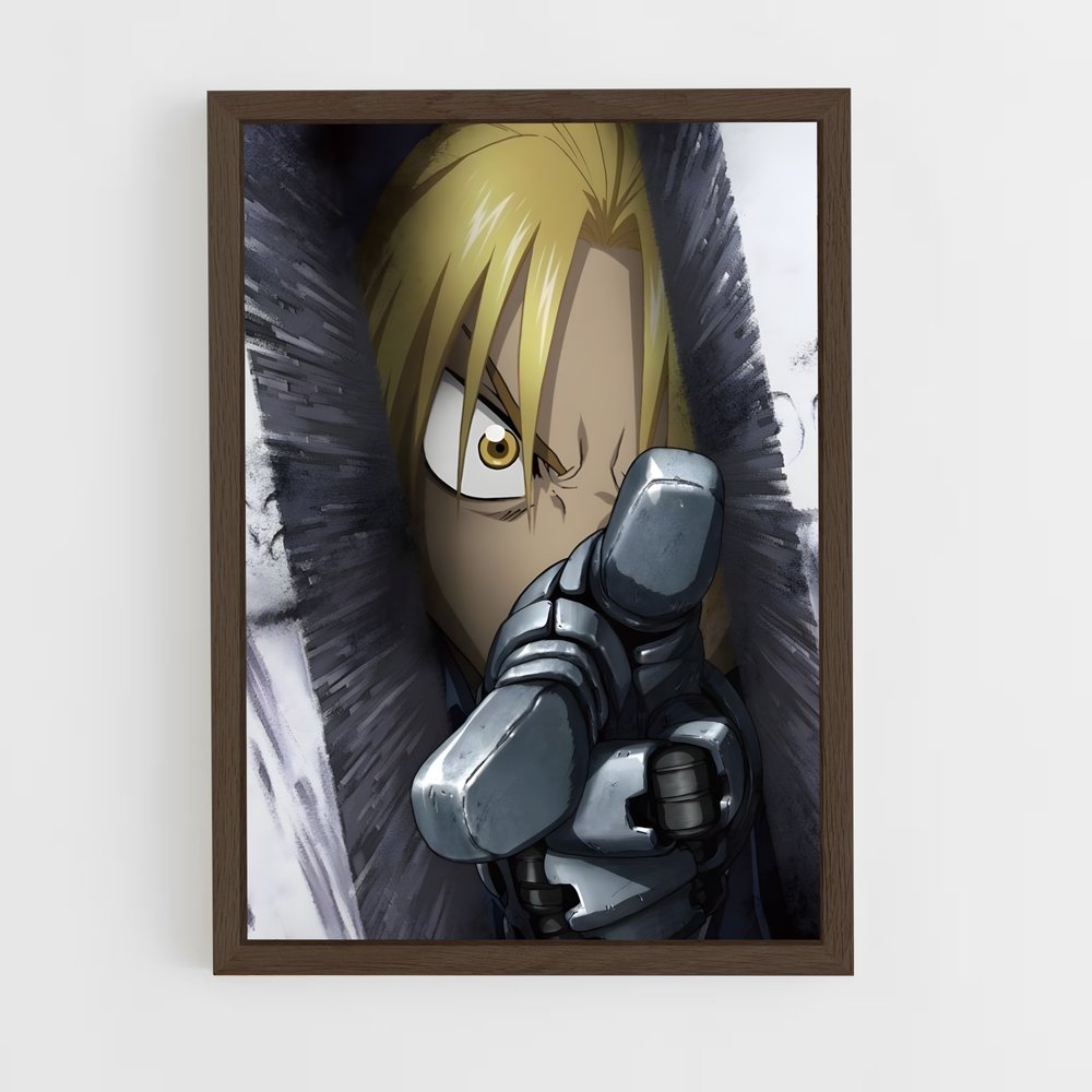 ap-fullmetal alchemist-1 cadre Bois foncé