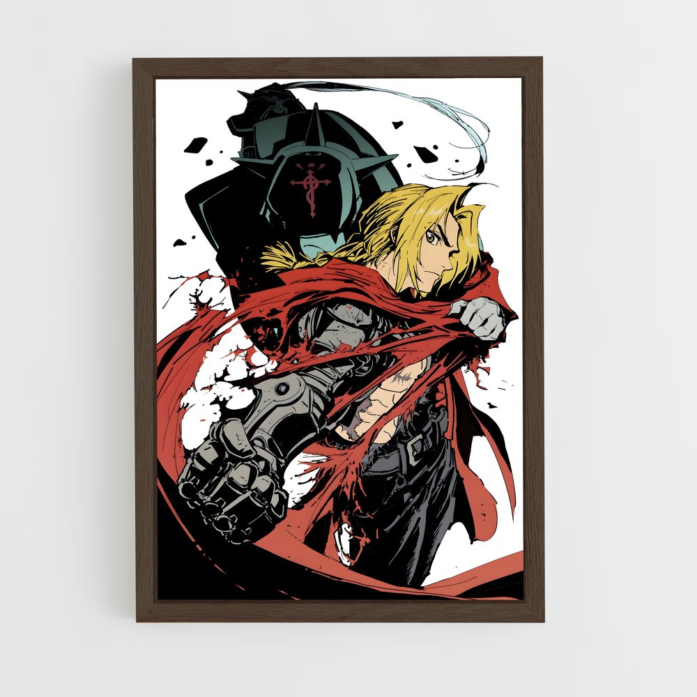 ap-fullmetal alchemist-6 cadre Bois foncé