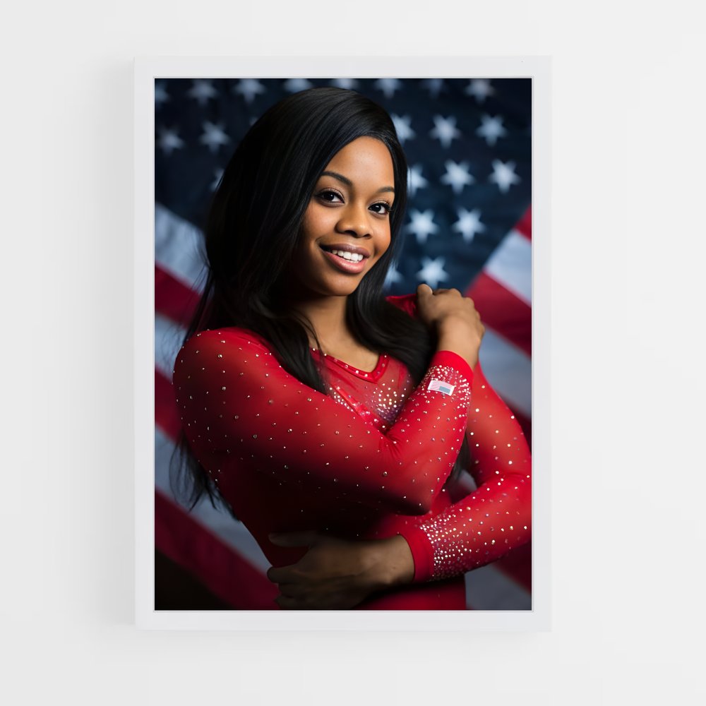 ap-gabby douglas-3 cadre Blanc
