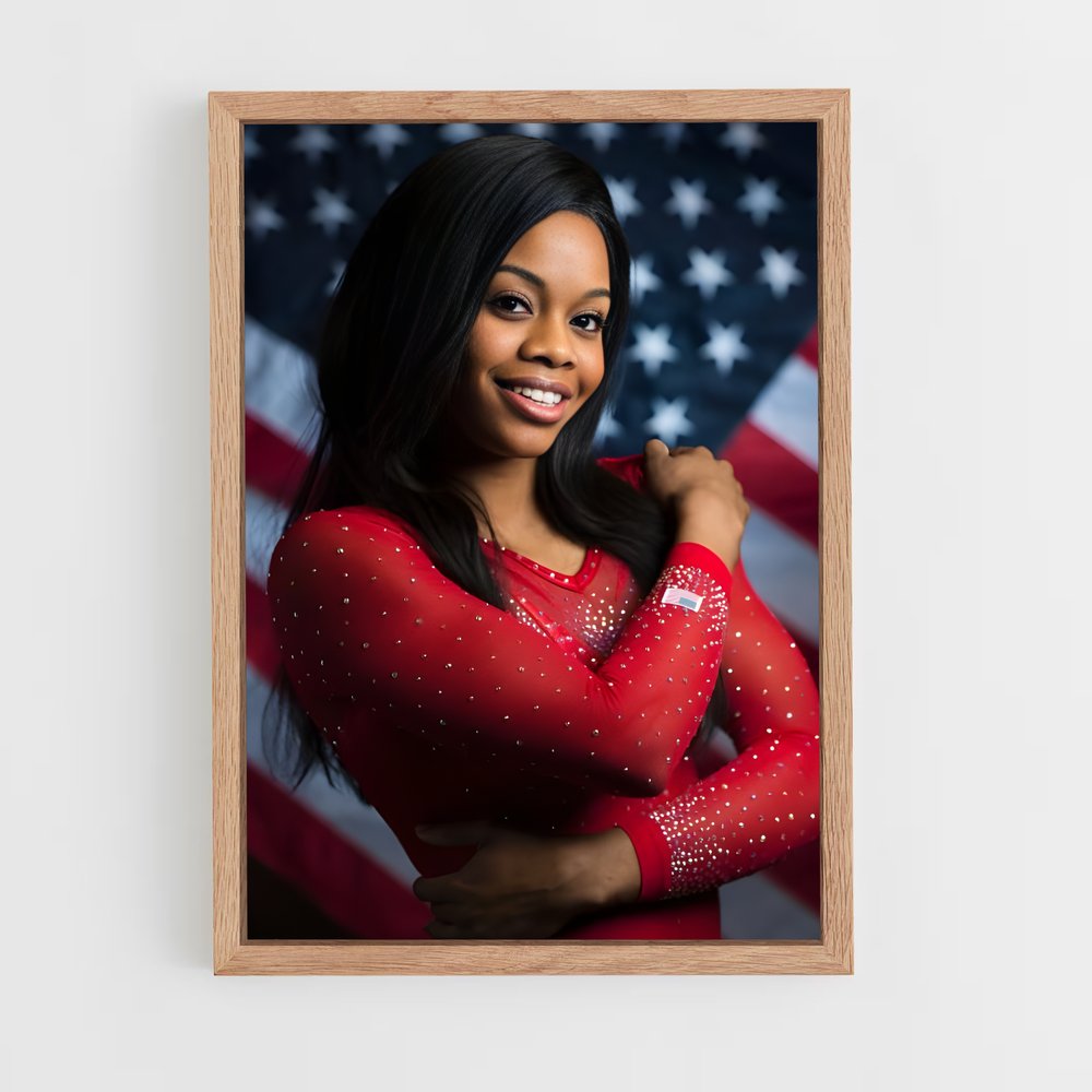 ap-gabby douglas-3 cadre Bois clair