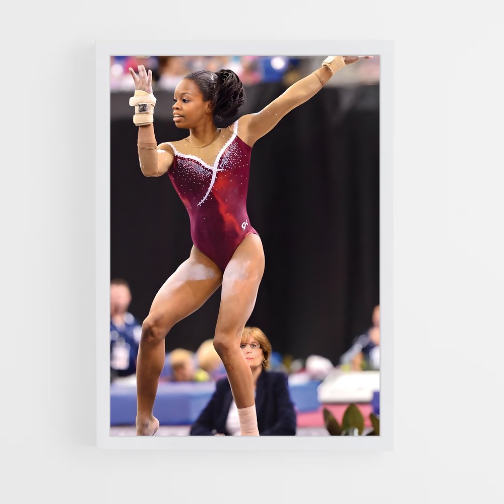 ap-gabby douglas-5 cadre Blanc