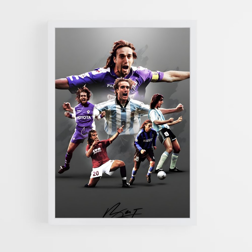 ap-gabriel batistuta-5 cadre Blanc