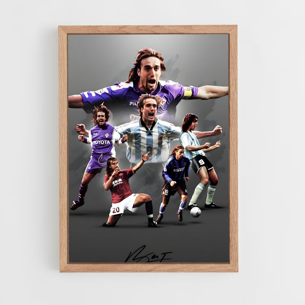 ap-gabriel batistuta-5 cadre Bois clair
