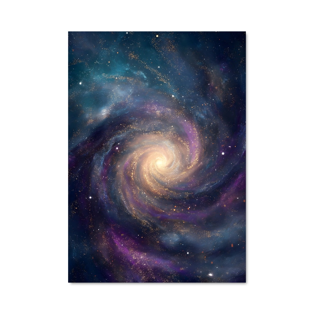 Poster Spiralé Étoilé