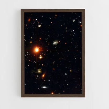 ap-galaxy cluster-2 cadre Bois foncé