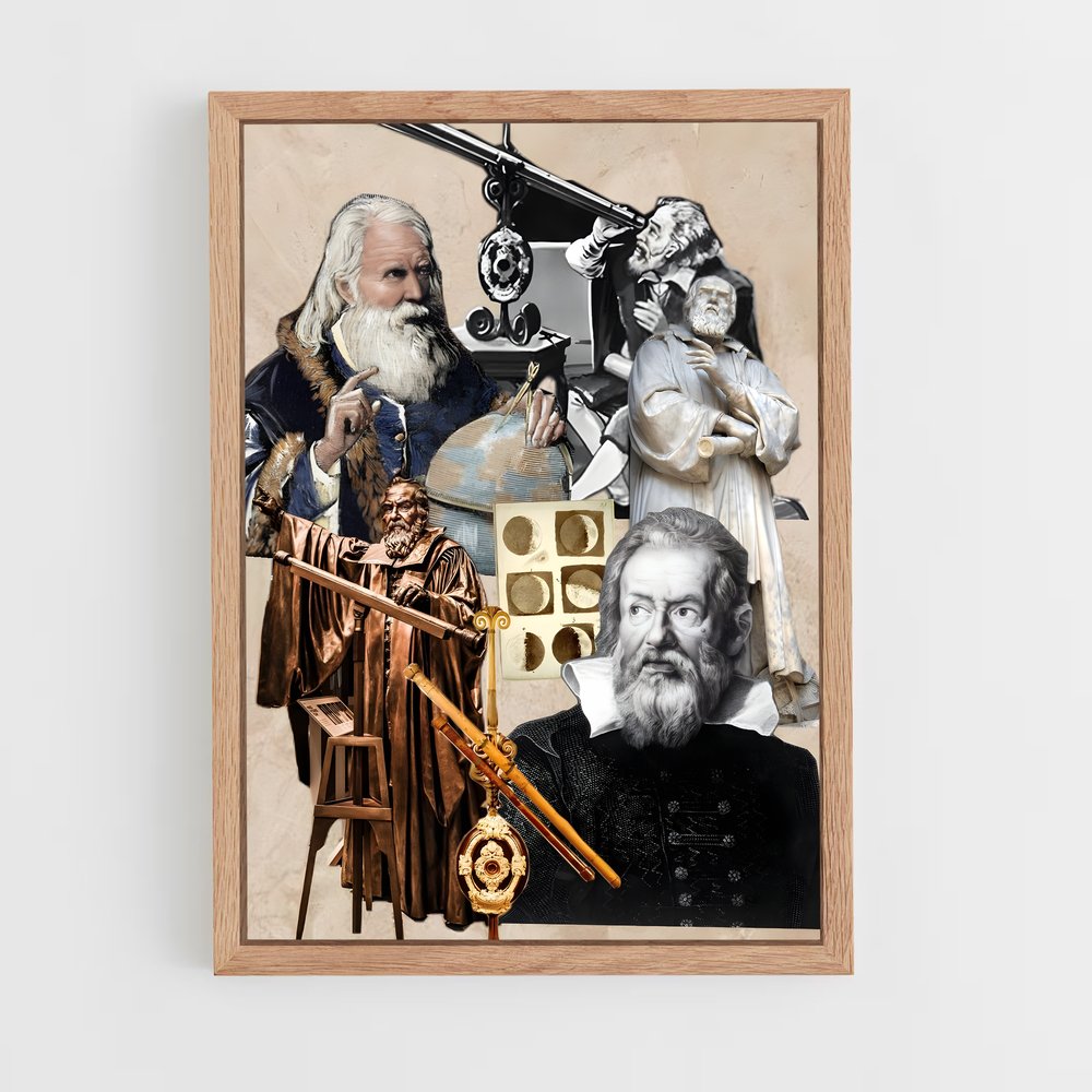 ap-galileo galilei-5 cadre Bois clair