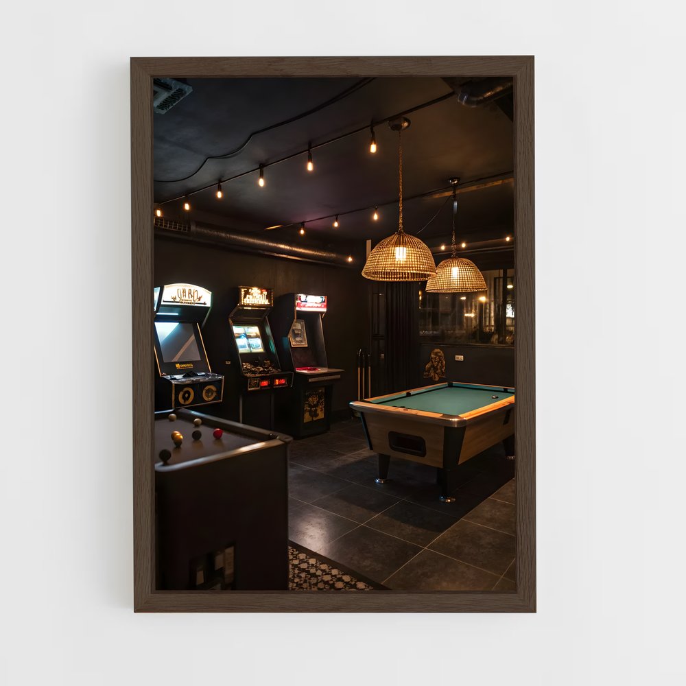 ap-game room-6 cadre Bois foncé