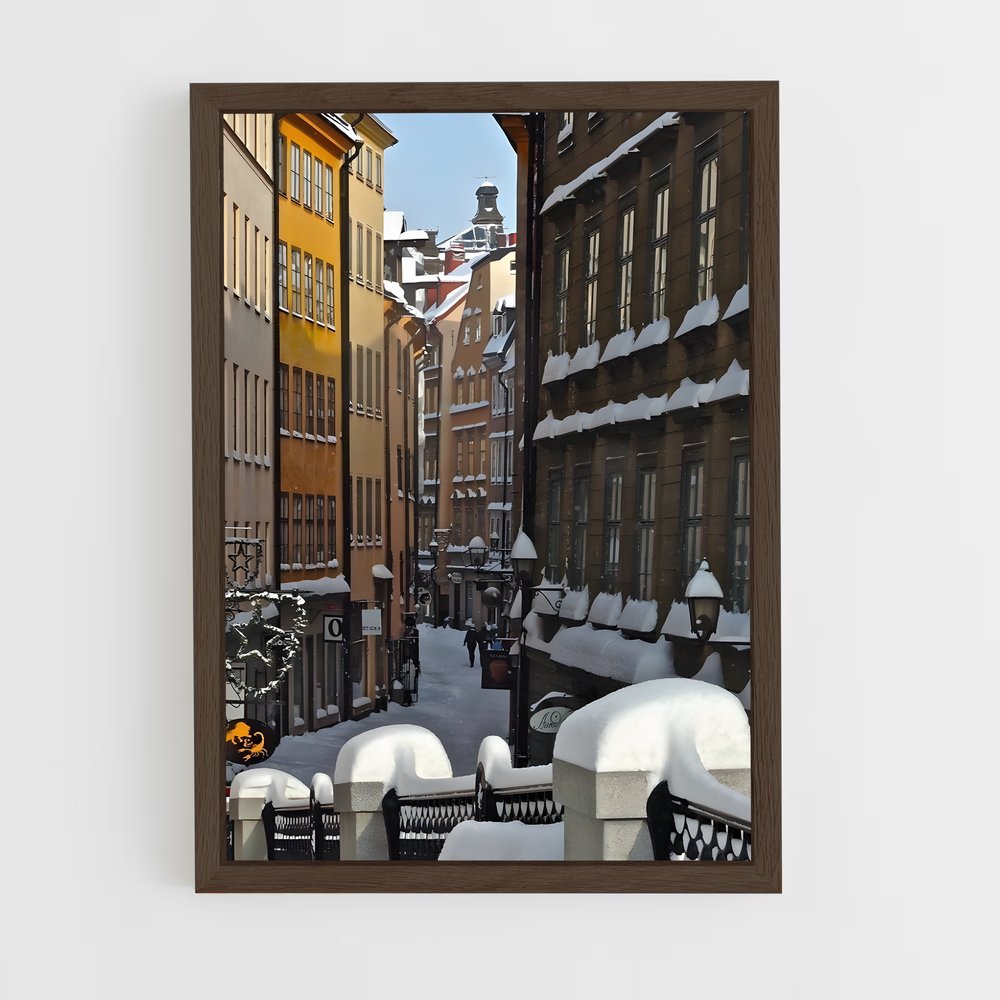 ap-gamla stan stockholm-2 cadre Bois foncé