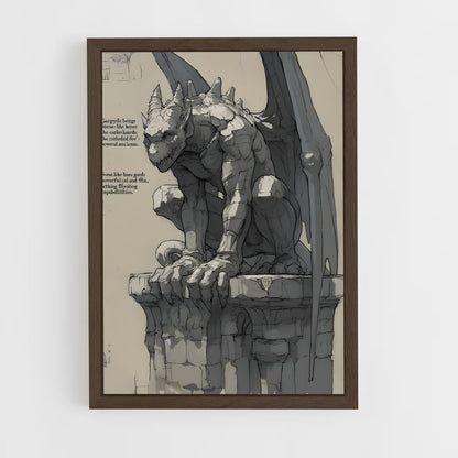 ap-gargoyles-1 cadre Bois foncé