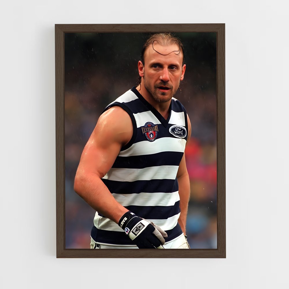ap-gary ablett-6 cadre Bois foncé