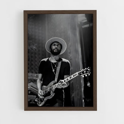 ap-gary clark jr.-1 cadre Bois foncé