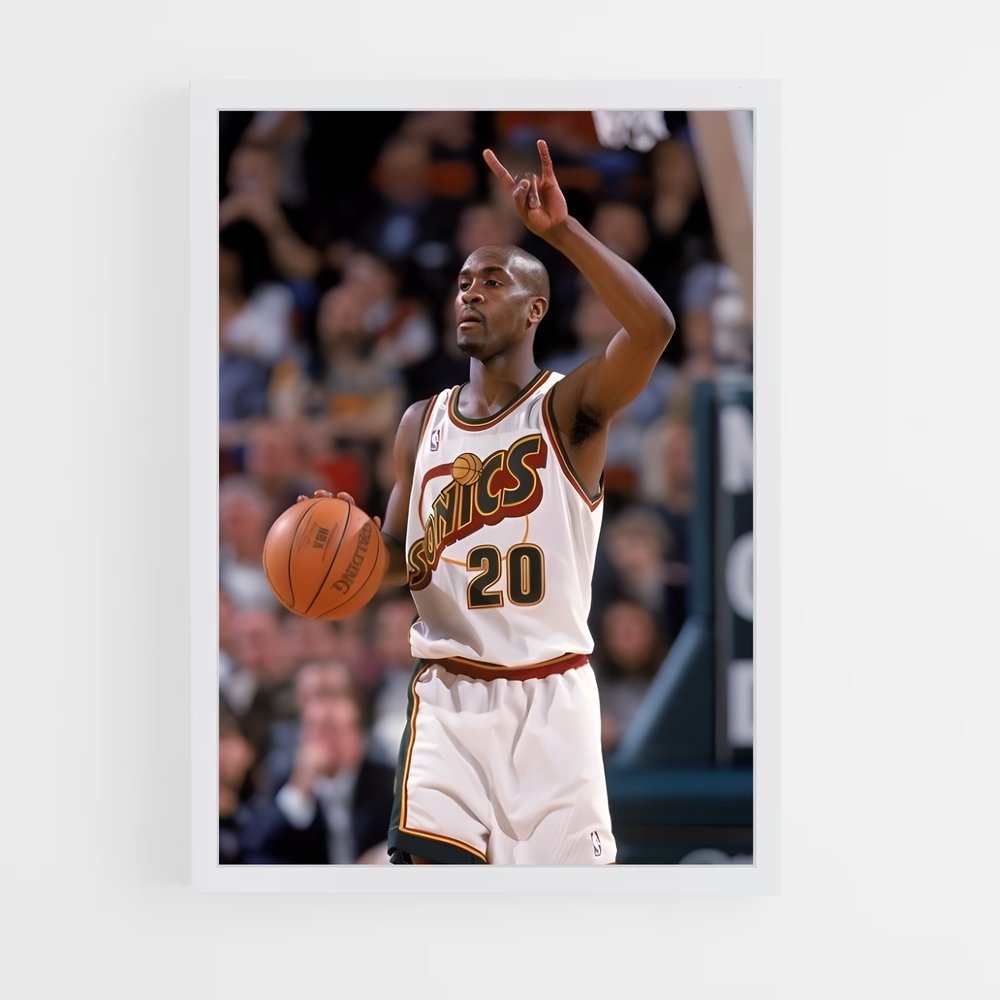 ap-gary payton-2 cadre Blanc