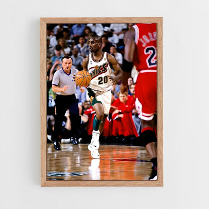 ap-gary payton-8 cadre Bois clair