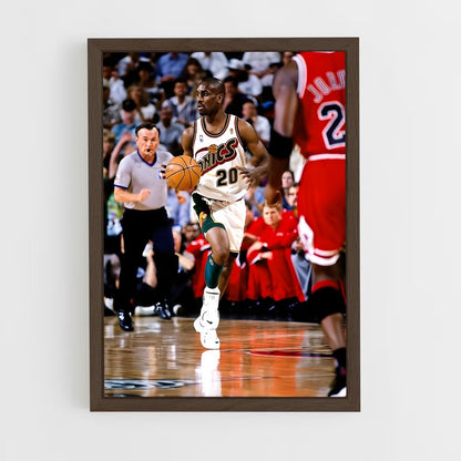 ap-gary payton-8 cadre Bois foncé