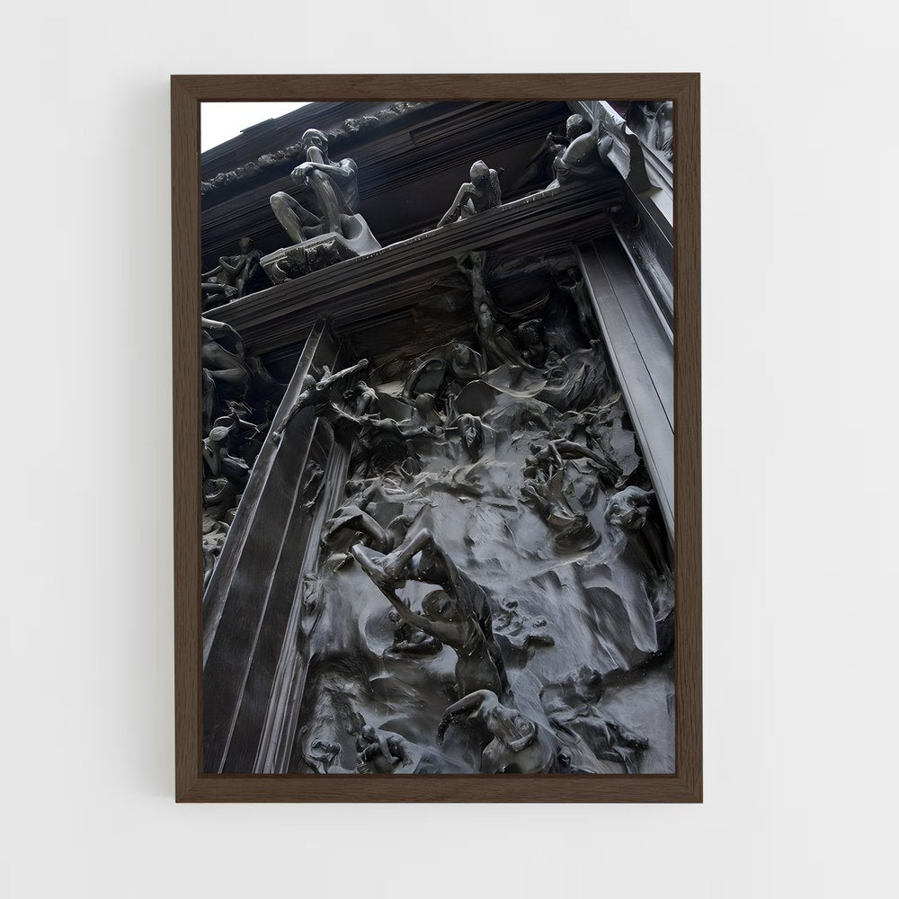 ap-gates of hell rodin-1 cadre Bois foncé