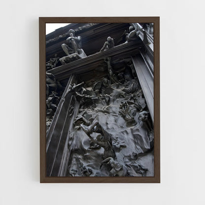 ap-gates of hell rodin-1 cadre Bois foncé
