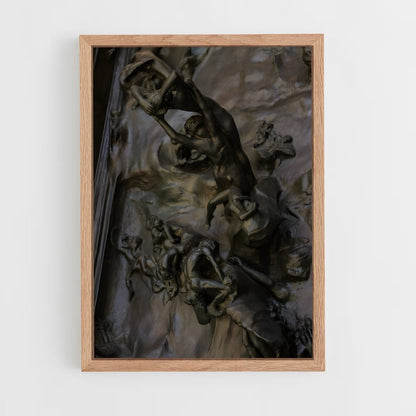 ap-gates of hell rodin-5 cadre Bois clair