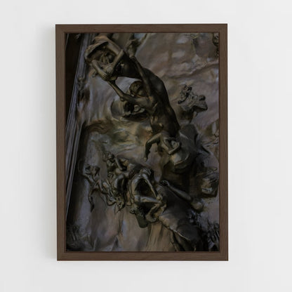 ap-gates of hell rodin-5 cadre Bois foncé