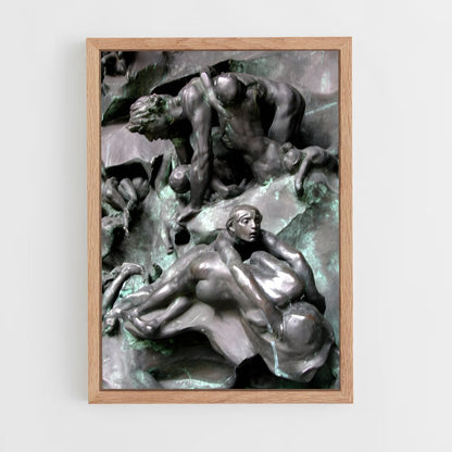 ap-gates of hell rodin-6 cadre Bois clair