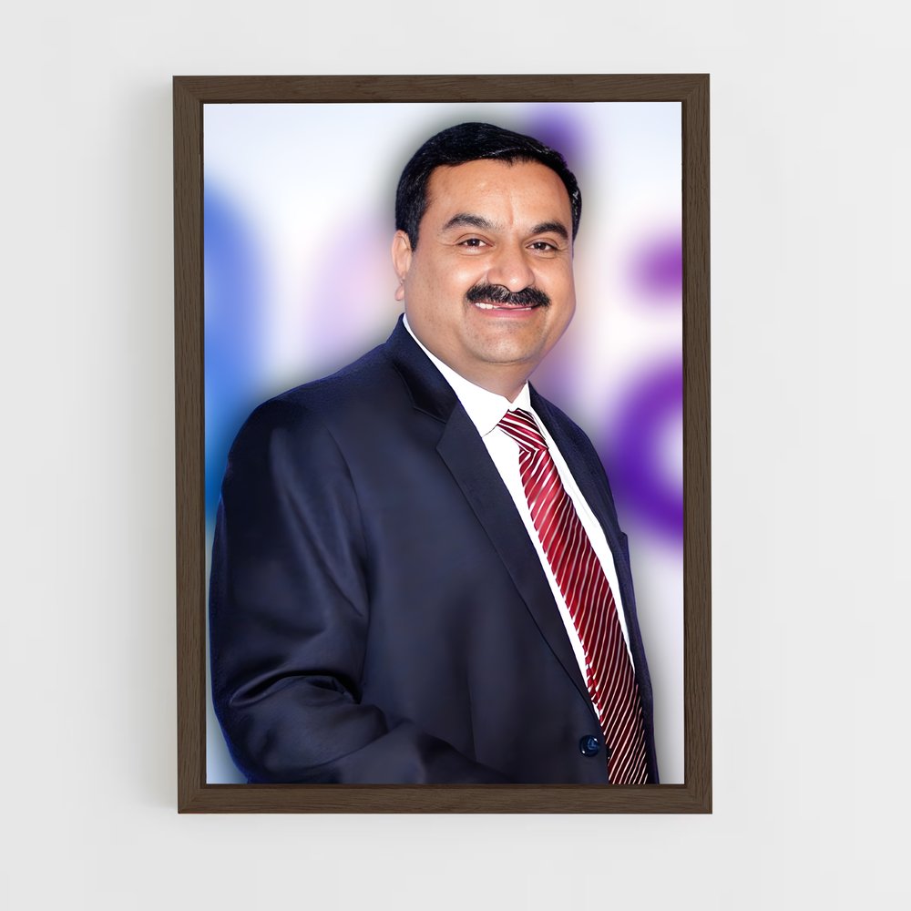 ap-gautam adani-1 cadre Bois foncé