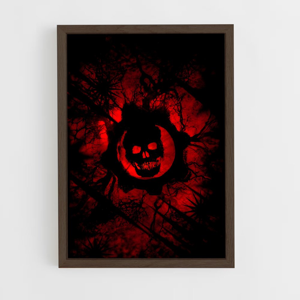 ap-gears of war-1 cadre Bois foncé