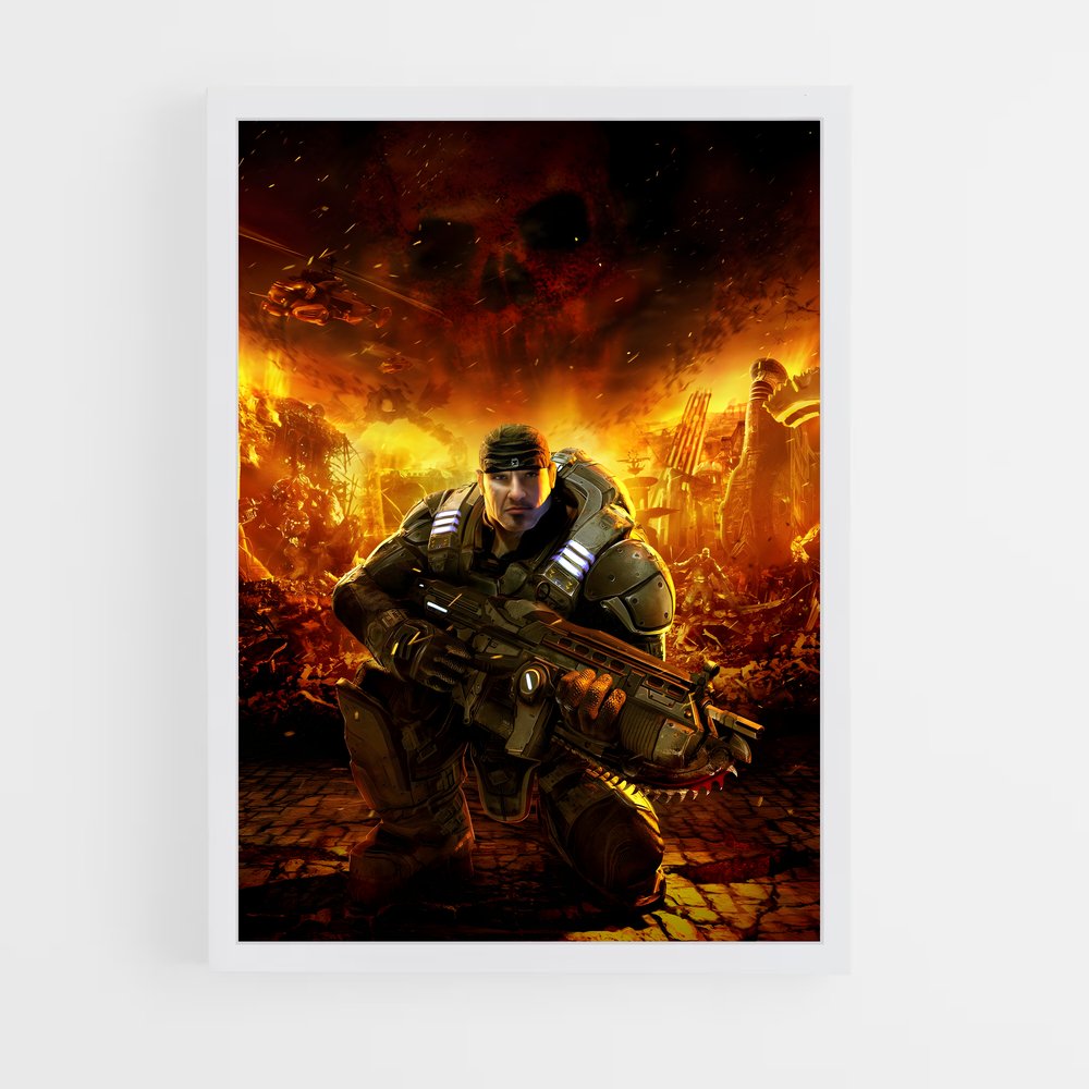 ap-gears of war-2 cadre Blanc