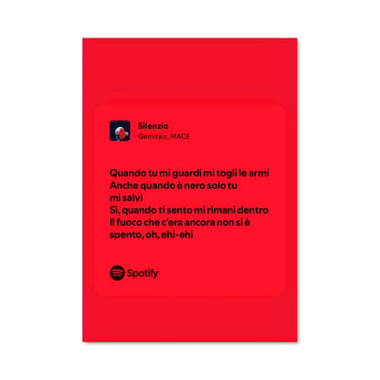Poster Vibrations Rouges