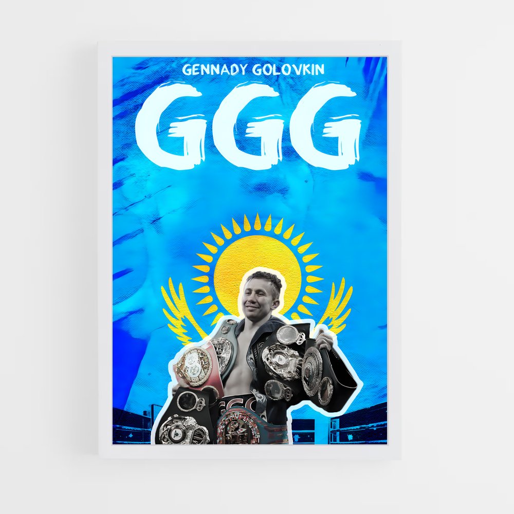 ap-gennady golovkin-10 cadre Blanc