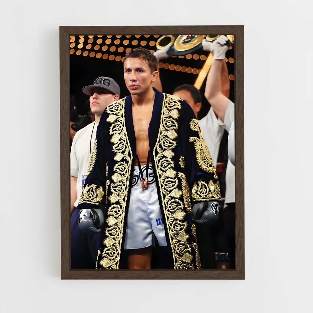 ap-gennady golovkin-5 cadre Bois foncé