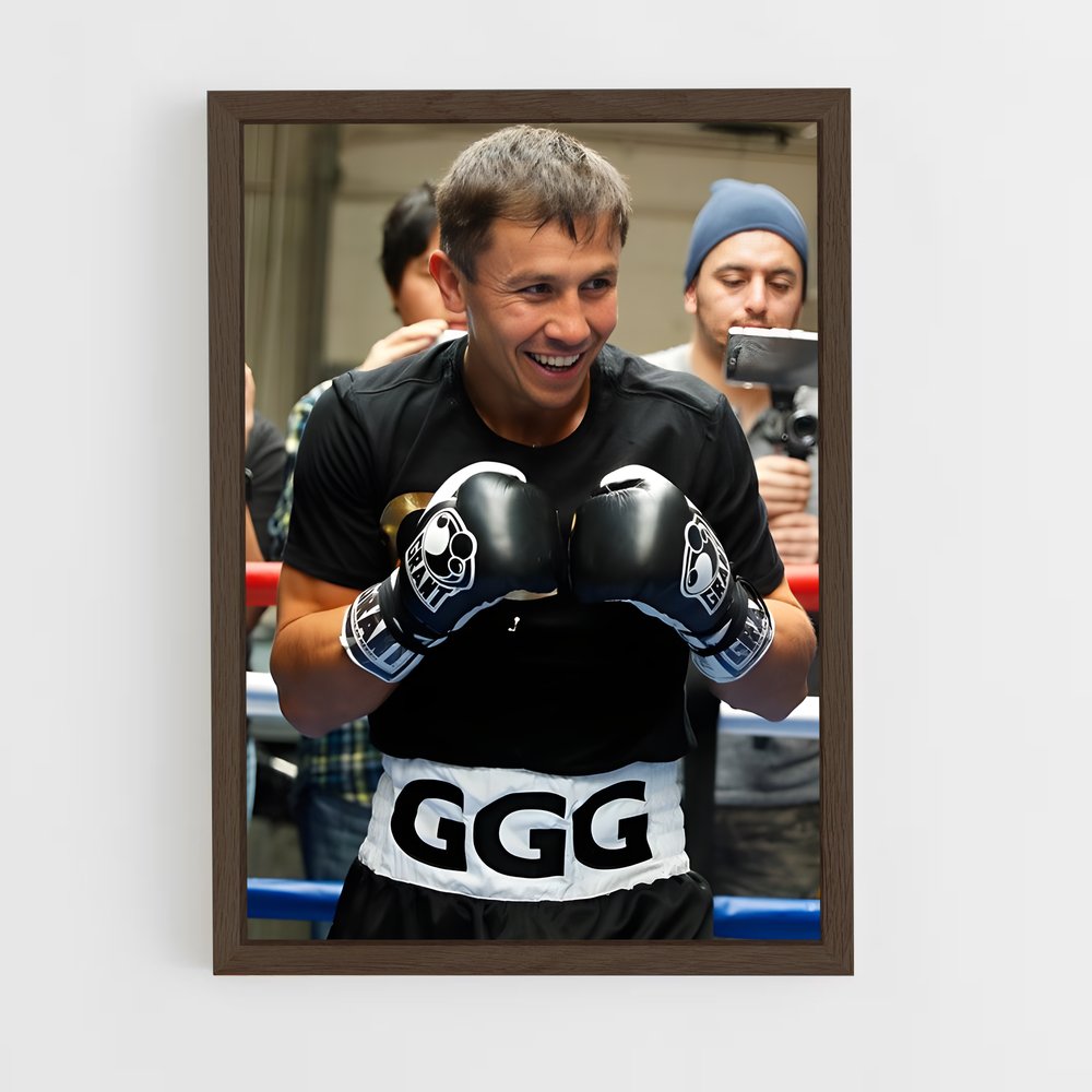 ap-gennady golovkin-6 cadre Bois foncé
