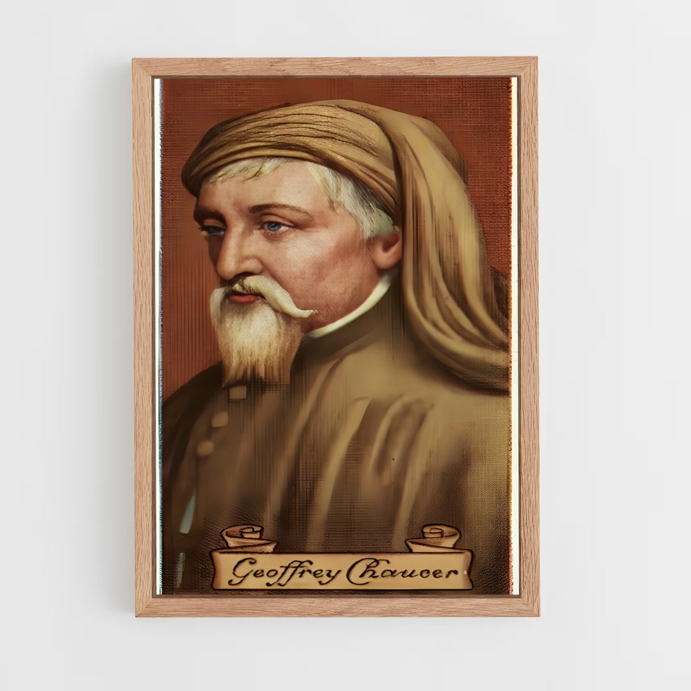 ap-geoffrey chaucer-3 cadre Bois clair