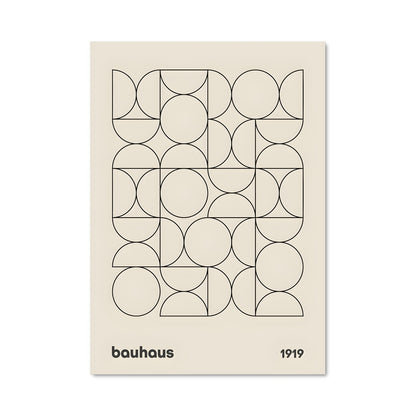 Poster Geometric Black & White