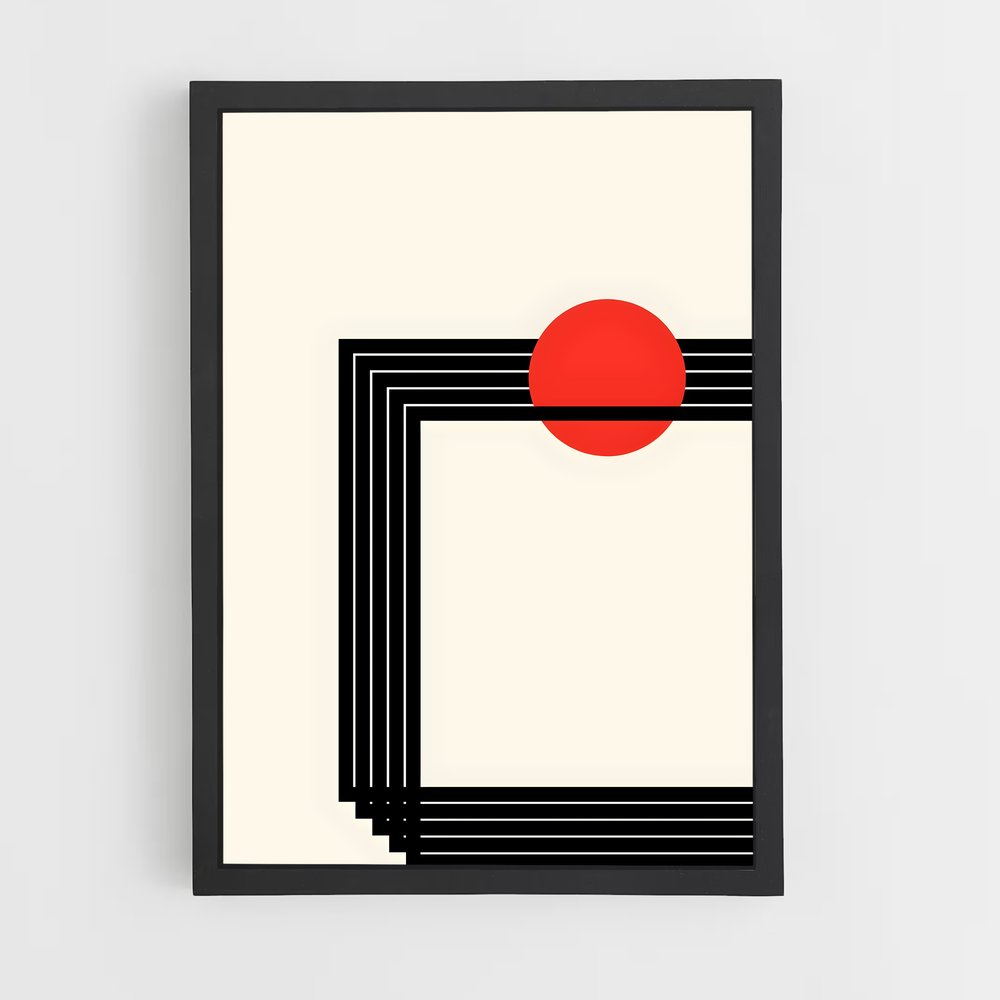 ap-geometric-10 cadre Noir