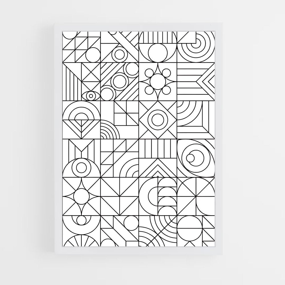 ap-geometric-2 cadre Blanc