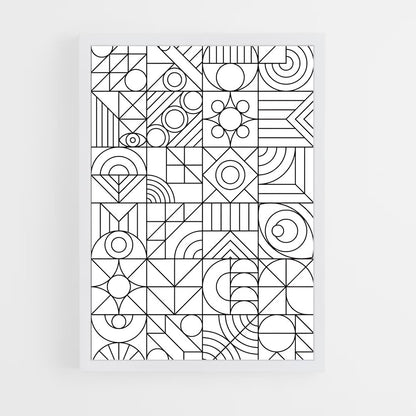 ap-geometric-2 cadre Blanc