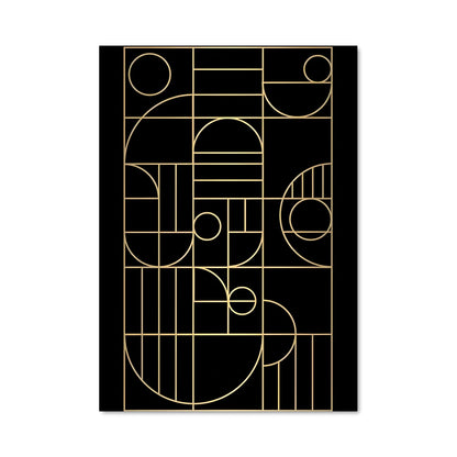 Poster Art Déco Noir et Or