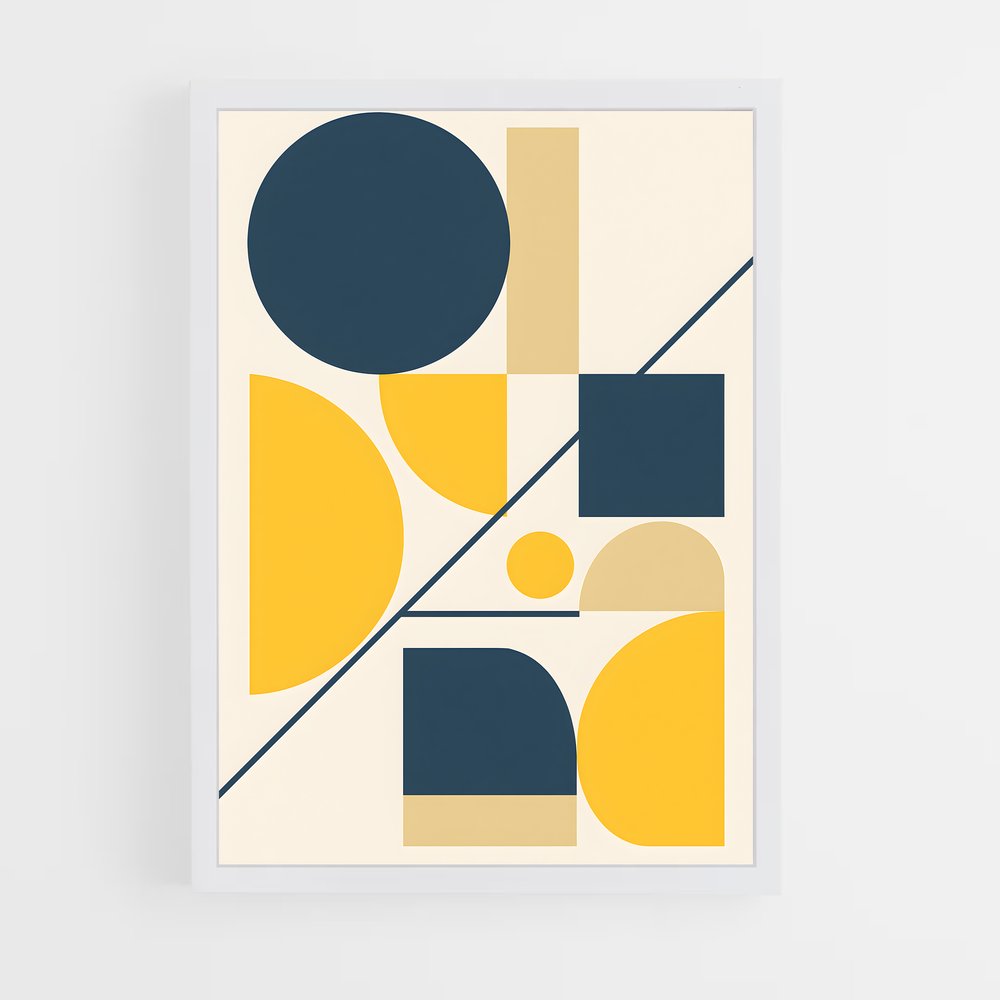 ap-geometric-7 cadre Blanc