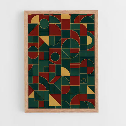 ap-geometric patterns-11 cadre Bois clair