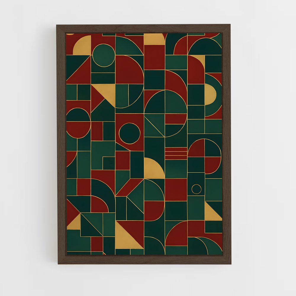 ap-geometric patterns-11 cadre Bois foncé