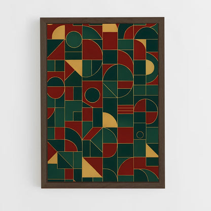 ap-geometric patterns-11 cadre Bois foncé