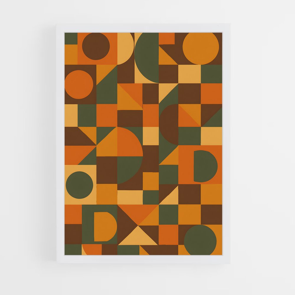 ap-geometric patterns-12 cadre Blanc