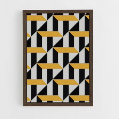 ap-geometric patterns-13 cadre Bois foncé