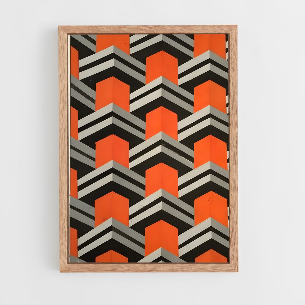 ap-geometric patterns-6 cadre Bois clair
