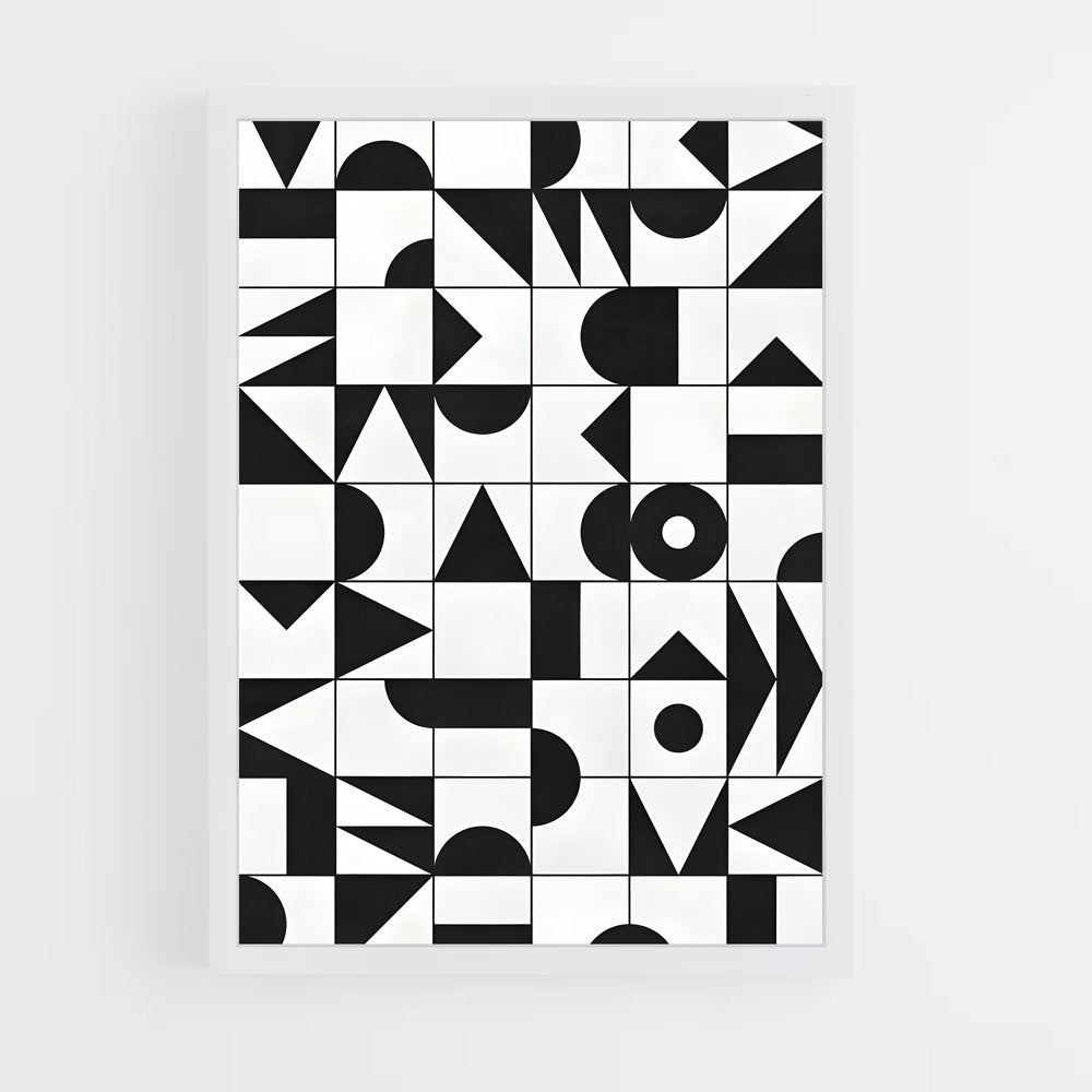 ap-geometric patterns-7 cadre Blanc