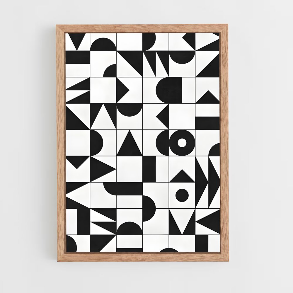 ap-geometric patterns-7 cadre Bois clair
