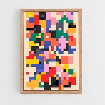 ap-geometric patterns-8 cadre Bois clair
