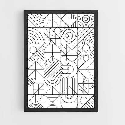 ap-geometric shapes-2 cadre Noir